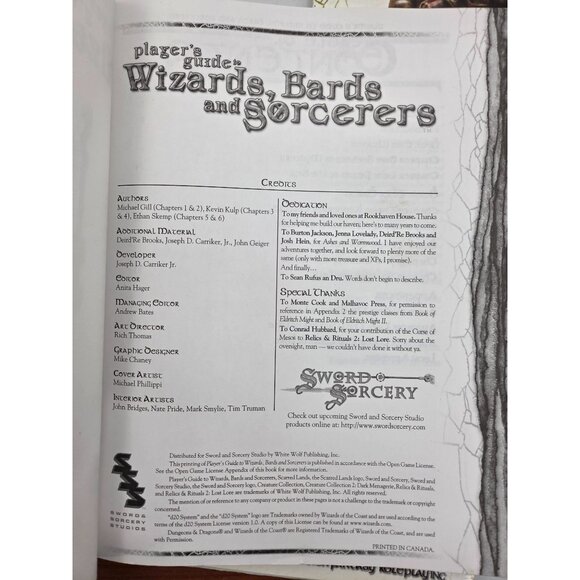 3 Sword & Sorcery Players Guides Roleplaying Sourcebooks d20 Paperback Good - Picture 3 of 16